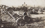 Grave of a German motor vehicle column 1st WW real photo gebr. circa 1915