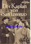 The Chaplain of San Lorenzo with Willy Birgel Dieter Borsche Illustrated Film Stage No. 1859