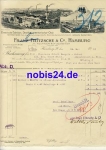 Hamburg Chemische Fabriken Franz Fritzsche & Co. Letterhead with factory views 1913