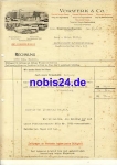 Wuppertal Barmen Teppich-Fabrik Vorwerk & Co. Rechnung über Vorwerk-Kobold Briefkopf 1937