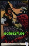 Cote d`azur flower girl France traditional costumes o 1939
