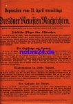Dresdner Neuesten Nachrichten Extrablatt DNN 1914