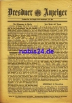 Dresden special sheet Dresdner Gazette 1914
