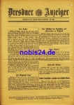 Dresden special sheet Dresdner Gazette 1914