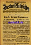 Dresden Extrablatt Dresdner Nachrichten 1914