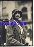 Lady with hat fashion large photo ca.A5