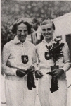 Olympische Spiele 1936 Gisela Mauermayer u. Paula Mollenhauer, Diskuswerferinnen