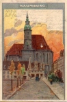 06618 Naumburg town church artist card A. Stagero gebr. circa 1900