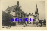 Duss Dieuze  Post und Kirche *ca.1915