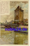 Strasbourg bridges artist card *ca.1910