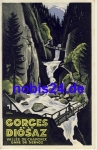 Chamonix Gorges Diosaz artist card o 1950