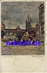 Leuven Marktplatz artist card Max Rabes o 1917