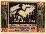06618 Naumburg city emergency money 50 pfennigs children no sinners 1920