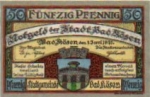 06628 Bad Kossen city emergency money 50 pfennigs 1921