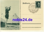 Hitler Youth tent camp Gossnitz  Ganzsache o 1937 50 years of philately