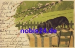 Dachshund artist card Mailick o 1901