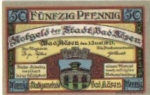 06628 Bad Koesen city emergency money 50 pfennigs 1921
