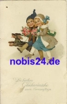 Dachshund children's name day greeting card o ca.1925
