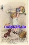 Dachshund with child o 1914