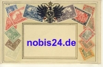 Prussia Coat of Arms Stamps German Empire *ca.1910 Embossing card