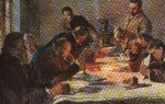 Christmas Eve of the Exiles artist card Jacek Malczewski (1892)