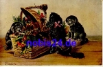 Young dogs artist card *ca.1915