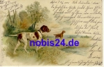 Hunting Dogs Artist Card o 1901