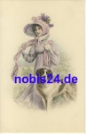 Lady with dog artist card M. Munk 741 *ca.1910