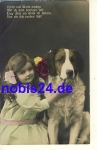 St. Bernard dog with child o ca.1910