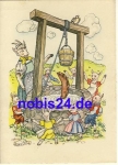 Wolf and the seven little kids fairy tale card *ca.1950