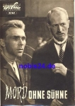 Murder without atonement DEFA film with Günter Simon, Johanna Clas, Fred Delmare 52/62 progress program