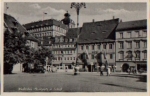 06667 Weissenfels Marktplatz mit Schloss gebr. ca. 1930