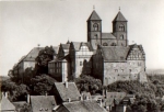 06484 Quedlinburg vom Munzenberg auf Schlossmuseum und Stiftskirche gebr. 18.7.1978