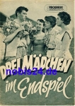 Three girls in the final DEFA film with Horst Naumann 38/56 Progress Film Illustrated