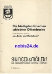 Ursache Offsetdruck Nr.19 Springer & Möller Leipzig ca.1950 Heft 10 Seiten,gelocht