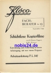 Schichtlose Kopierfilme Nr.13 Klöco 1941 Heft 6 Seiten