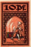 06217 Merseburg city emergency money value 10 Pfennig Wilhelm Geigenherzog 1921