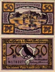 06217 Merseburg city emergency money value 50 pfennigs Duke Christian 1921