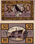 06217 Merseburg city emergency money worth 50 pfennigs town hall 1921