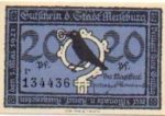 06217 Merseburg City emergency money worth 20 pfennigs The old town hall in 1921