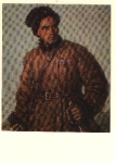 A.G. Lunew, Russian partisan, artist card