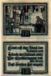 06484 Quedlinburg Städtenotgeld Roland Wert 2 x 5 Pfennige 1920