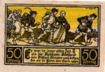 06484 Ditfurt Städtenotgeld 50 Pfennige Aebtissin Eier als Steuerzahlung 1921
