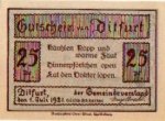 06484 Ditfurt city emergency money 25 pfennigs 1921