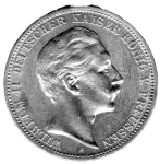 3 Mark PREUSSEN 1912 Wilhelm II Silbermünze
