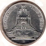3 Mark Saxony 1913 Monument to the Battle of the Nations