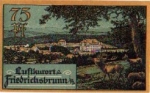 06507 Friedrichsbrunn  Städtenotgeld 75 Pfennig 1921