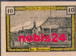 06507 Rieder-Ostharz city emergency money worth 10 pfennigs at the town hall 1921