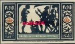 06484 Quedlinburg Städtenotgeld Wert 50 Pfennige Kaiser Heinrich, hoch leben, 1921