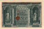 06542 Altstedt city emergency money 50 pfennigs Heinrich II and III. 1921